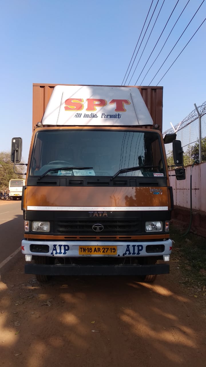 SPT Orange TATA Truck Front